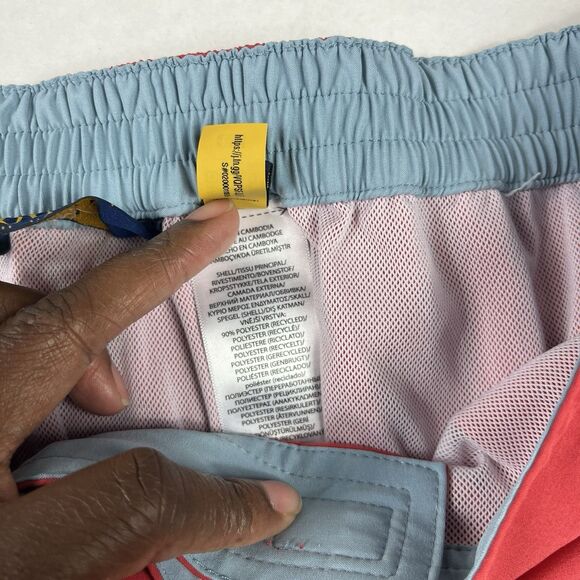 Polo Ralph Lauren Pink Coral Swim Trunks Mens XL Classic Fit Drawstring Pockets - Picture 7 of 13